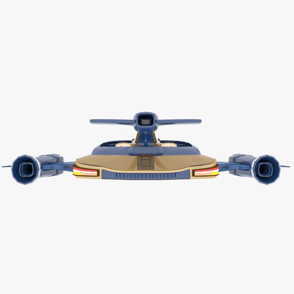 3d model sci-fi glider - Glider A - Complete by Tschirner