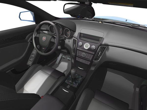 cadillac cts-v coupe 2011 3d x - Cadillac CTS-V Coupe 2011 by TiRex3D