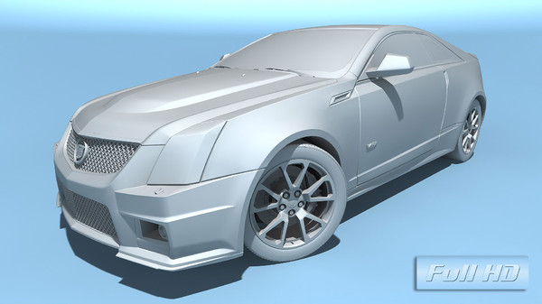 cadillac cts-v coupe 2011 3d x - Cadillac CTS-V Coupe 2011 by TiRex3D