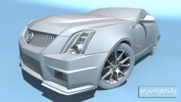 cadillac cts-v coupe 2011 3d x - Cadillac CTS-V Coupe 2011 by TiRex3D