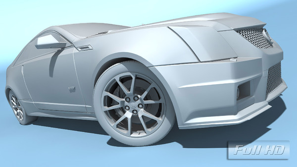 cadillac cts-v coupe 2011 3d x - Cadillac CTS-V Coupe 2011 by TiRex3D