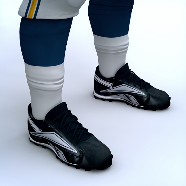 rigged san diego chargers 3d model - NFL Player San Diego Chargers Rigged by cgshape