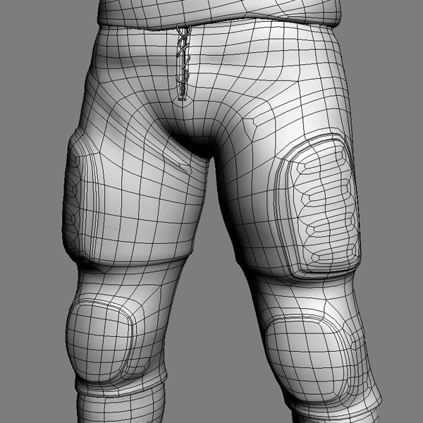 rigged san diego chargers 3d model - NFL Player San Diego Chargers Rigged by cgshape