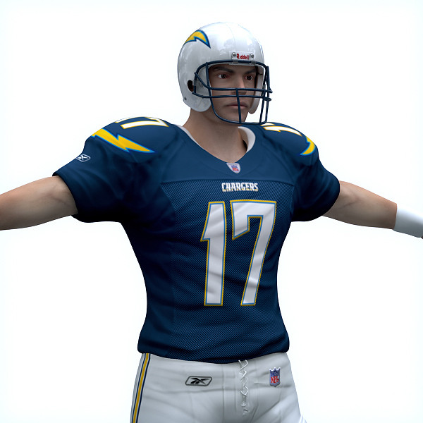 3d san diego chargers nfl player - NFL Player San Diego Chargers by cgshape