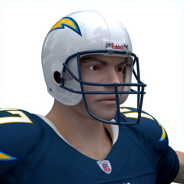 3d san diego chargers nfl player - NFL Player San Diego Chargers by cgshape