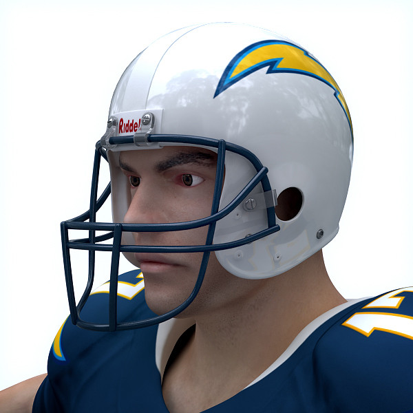 3d san diego chargers nfl player - NFL Player San Diego Chargers by cgshape