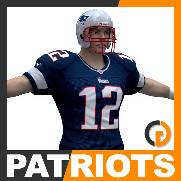 3d new england patriots nfl player - NFL Player New England Patriots by cgshape