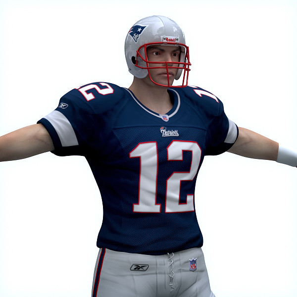 3d new england patriots nfl player - NFL Player New England Patriots by cgshape