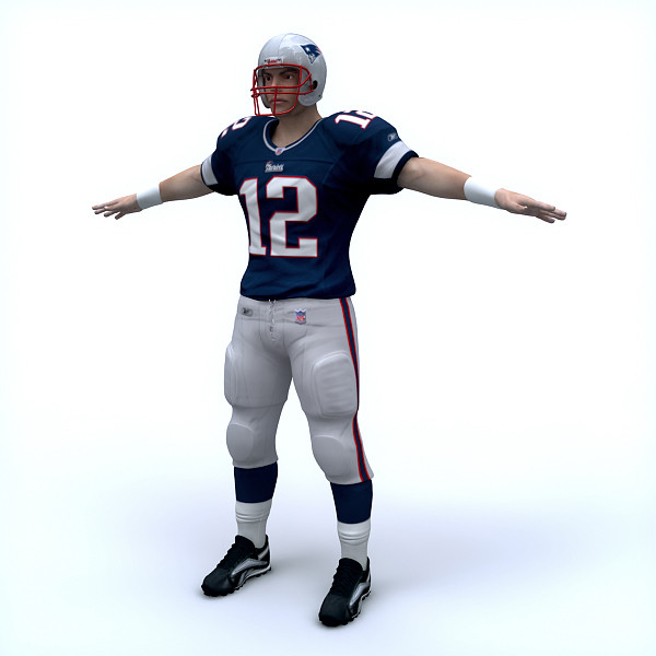3d new england patriots nfl player - NFL Player New England Patriots by cgshape