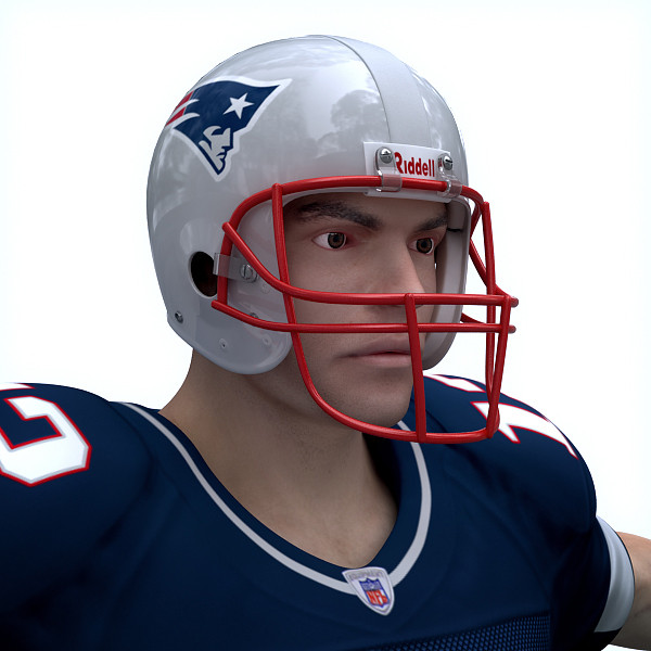 3d new england patriots nfl player - NFL Player New England Patriots by cgshape