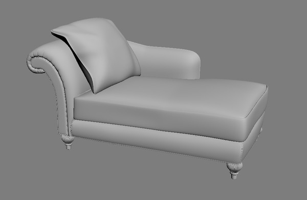 baker 941-67-9 chaise 3d max - Baker 941-67-9 CHAISE LOUNGE by 3dlibrary