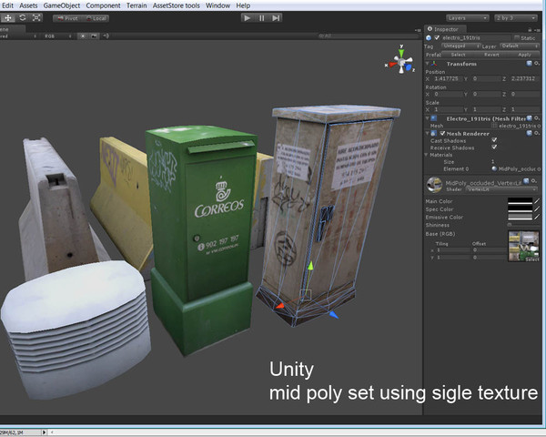 3dsmax street props - Street props low poly... by game assets