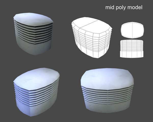 3dsmax street props - Street props low poly... by game assets