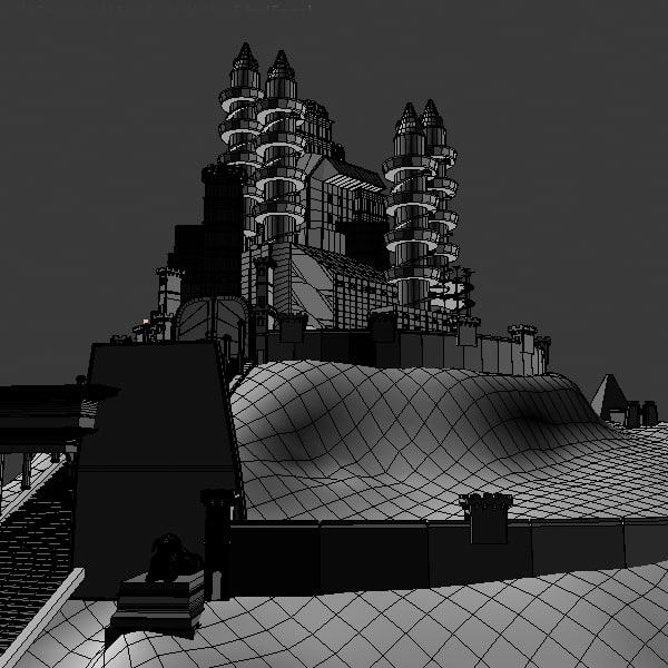 3d model landmark castle palace - Castle by happy_maker