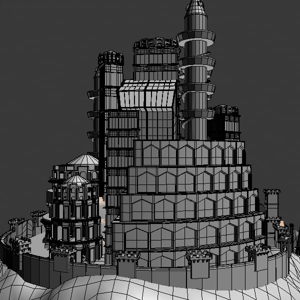 3d model landmark castle palace - Castle by happy_maker