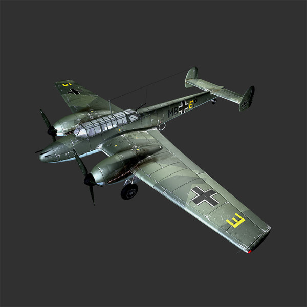 max messerschmitt bf - Messerschmitt_Bf110 C4 by Shuzzzz