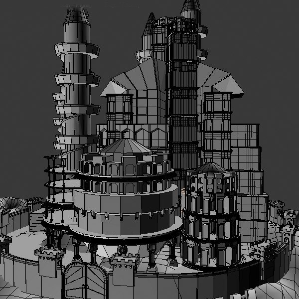 3d model landmark castle palace - Castle by happy_maker