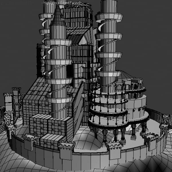 3d model landmark castle palace - Castle by happy_maker
