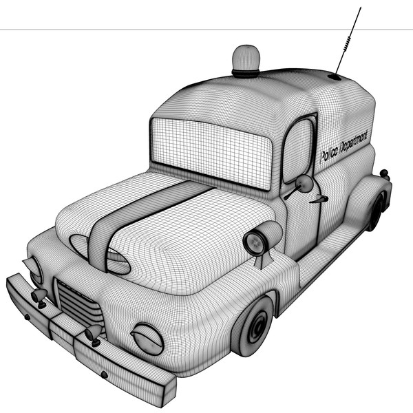 3d model cartoon police car vehicle - Cartoon Police Vehicle by KeremGogus