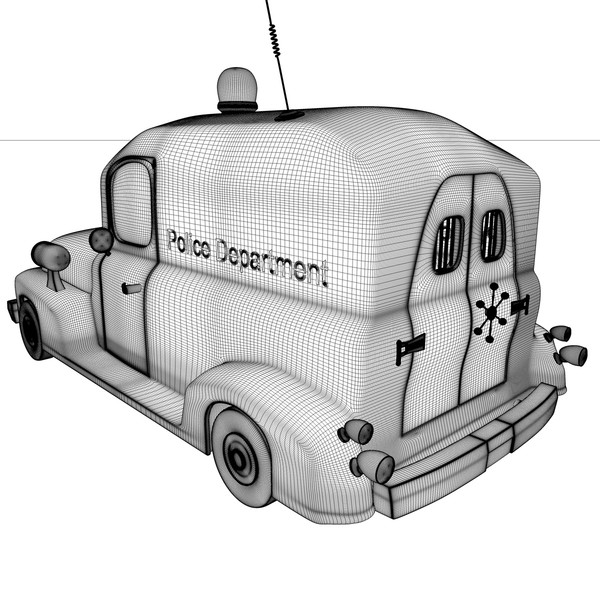 3d model cartoon police car vehicle - Cartoon Police Vehicle by KeremGogus