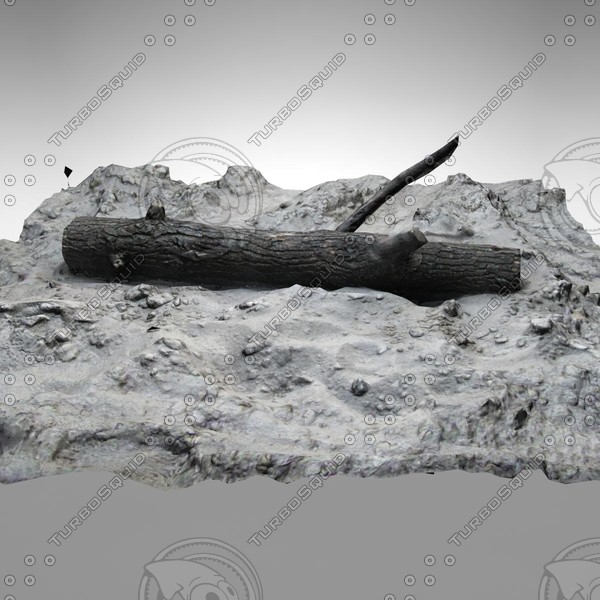 3d log sand beach model - log sand , beach by edikm1
