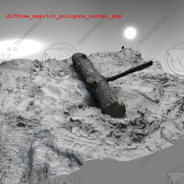 3d log sand beach model - log sand , beach by edikm1