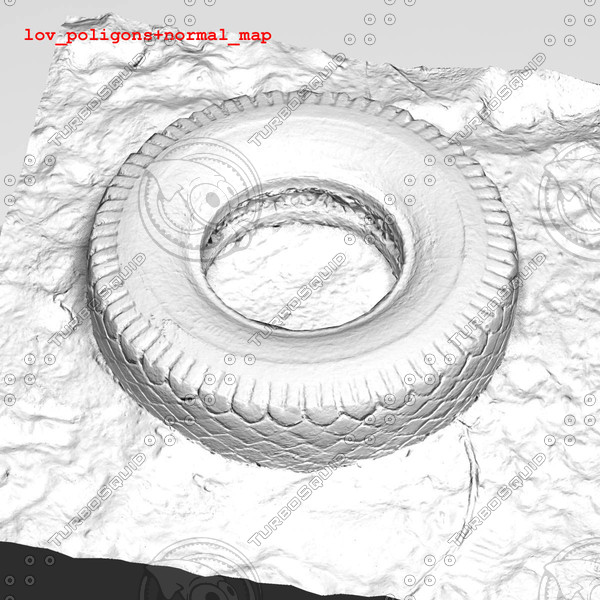 tire sand beach 3ds free - tire  sand  beach garbage by edikm1