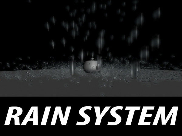 3dsmax particle flow - Rain System by guero38