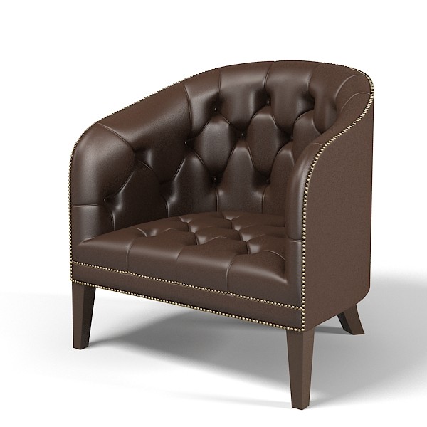 3ds max tufted club chair - Suffolk Chesterfield distinctivechesterfields  Tufted Club Chair Armchair traditional modern classic leather by shop3ds