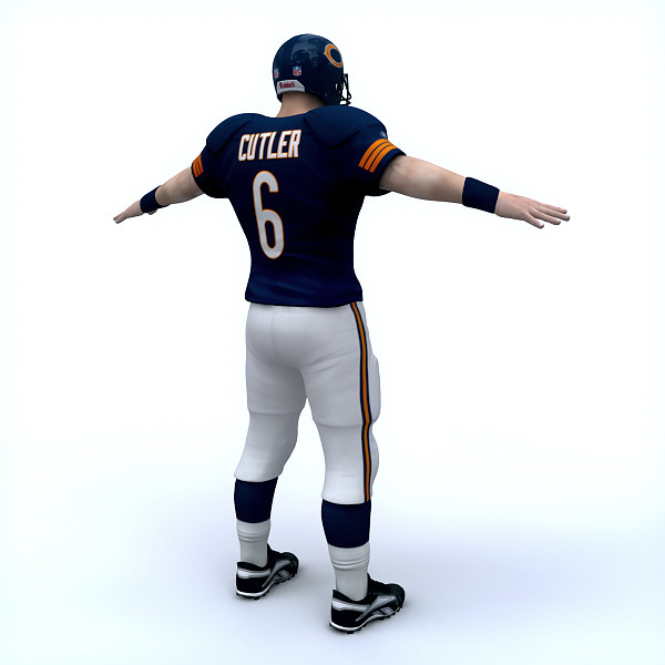 max rigged chicago bears nfl player - NFL Player Chicago Bears Rigged by cgshape