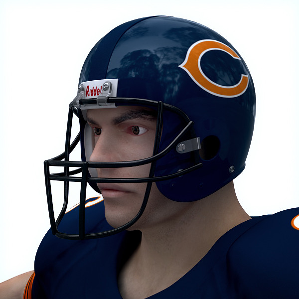 max rigged chicago bears nfl player - NFL Player Chicago Bears Rigged by cgshape