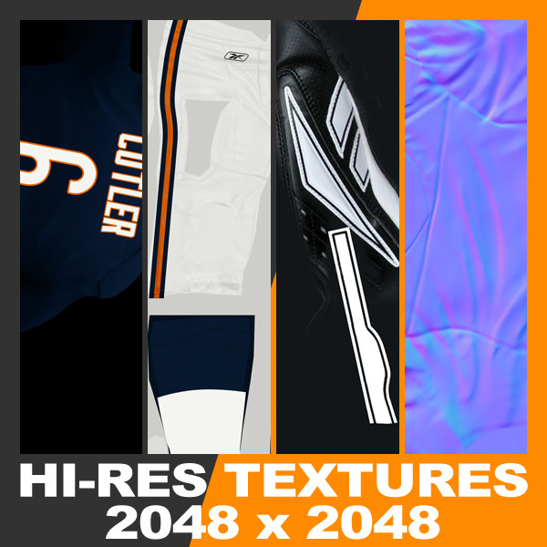 max rigged chicago bears nfl player - NFL Player Chicago Bears Rigged by cgshape