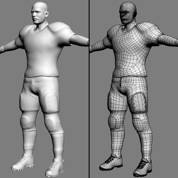 chicago bears nfl player 3d model - NFL Player Chicago Bears by cgshape