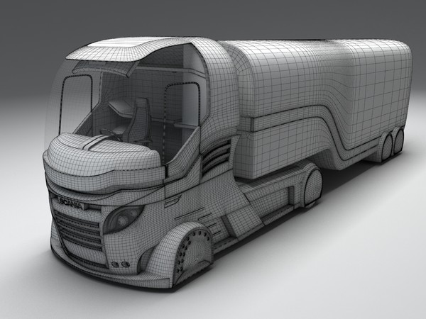 scania concept truck 3d max - Scania_Concept_truck by jekich1
