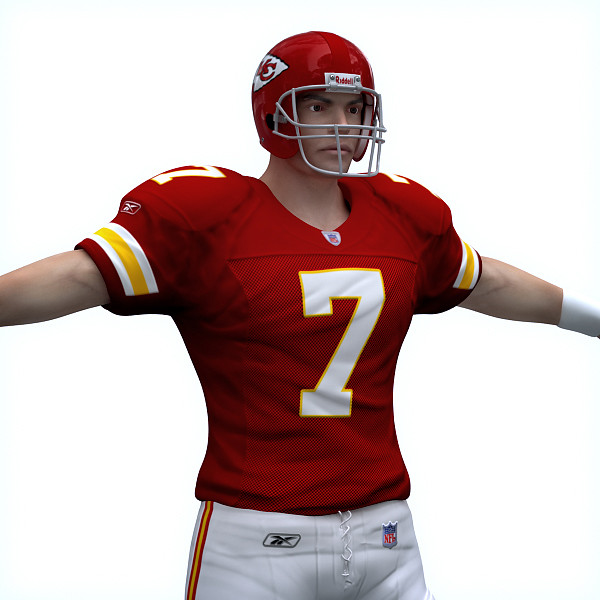3d kansas city chiefs nfl player model - NFL Player Kansas City Chiefs by cgshape