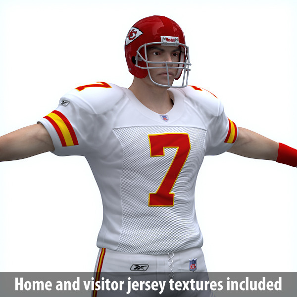 3d kansas city chiefs nfl player model - NFL Player Kansas City Chiefs by cgshape