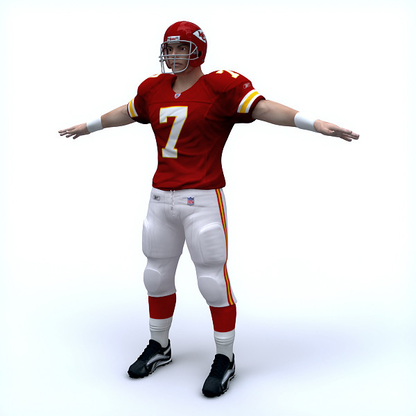 3d kansas city chiefs nfl player model - NFL Player Kansas City Chiefs by cgshape