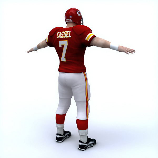 3d kansas city chiefs nfl player model - NFL Player Kansas City Chiefs by cgshape