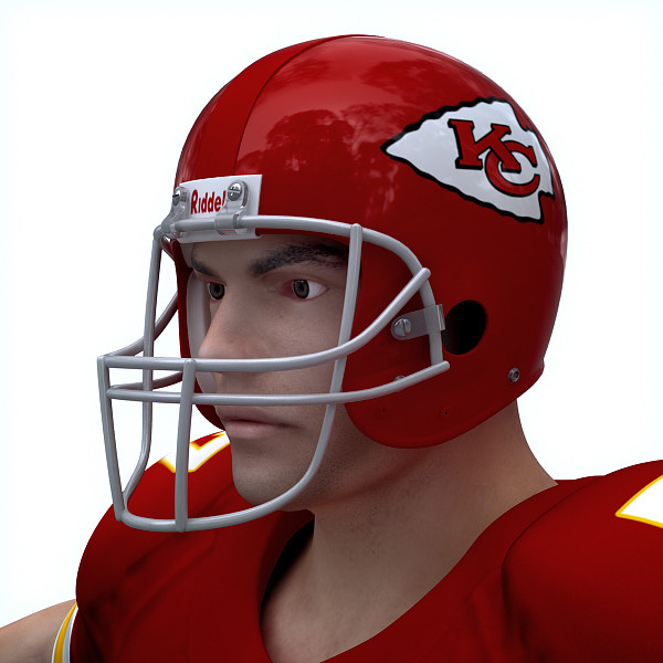 3d kansas city chiefs nfl player model - NFL Player Kansas City Chiefs by cgshape