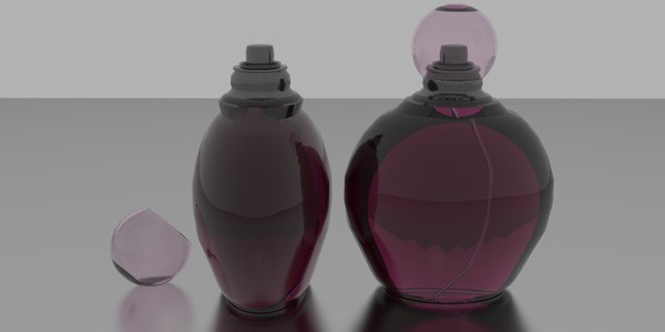 3d model perfume bottle - Perfume bottle by cj50500