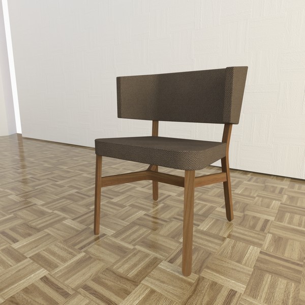 croissant dining chair 3d obj - Croissant Dining Chair by TheToastMaster