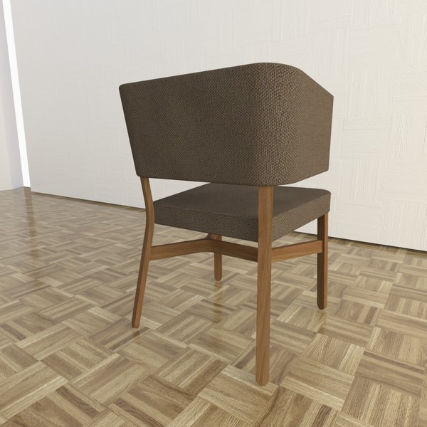 croissant dining chair 3d obj - Croissant Dining Chair by TheToastMaster