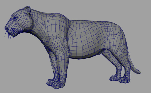 3d lion fur rig model - Lion with Rig & Fur Photoreal by instruct9r