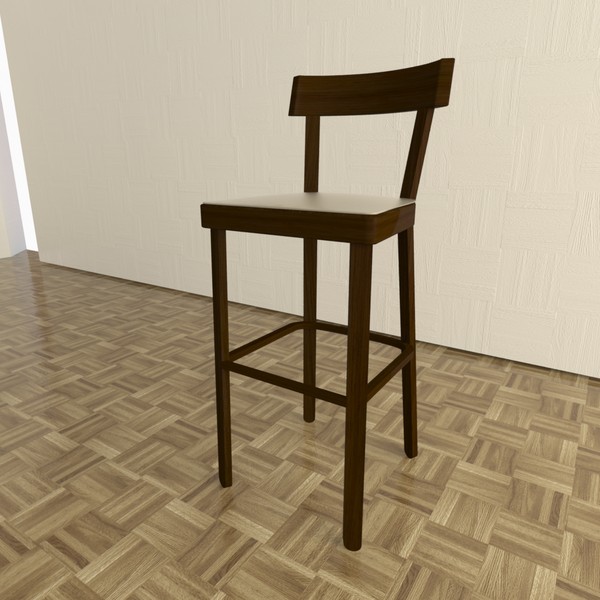 prag stool 3d obj - Prag Bar stool by TheToastMaster