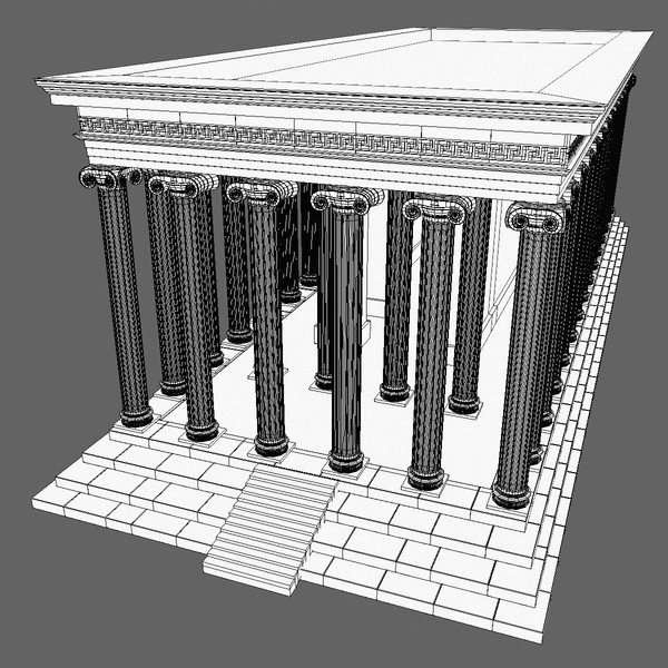 3ds max temple greek column - Temple 9... by Tschirner