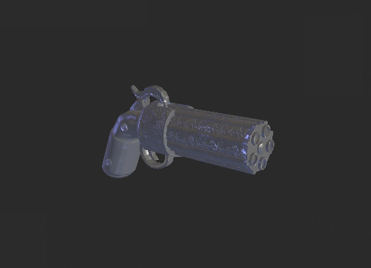 3d model pepperbox pistol - Pepperbox Pistol by jayFX