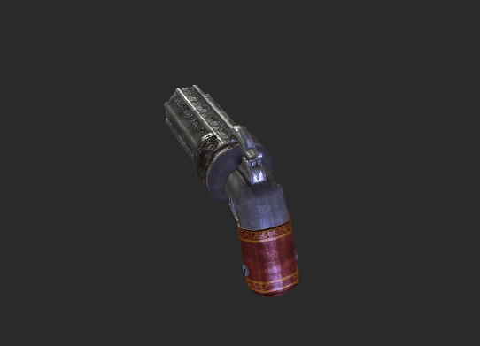 3d model pepperbox pistol - Pepperbox Pistol by jayFX