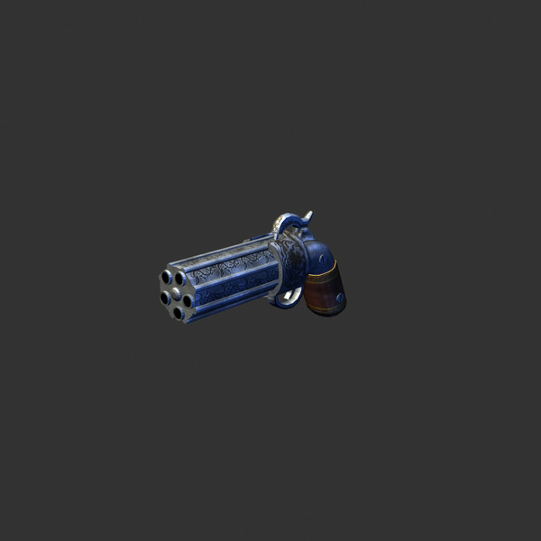 3d model pepperbox pistol - Pepperbox Pistol by jayFX