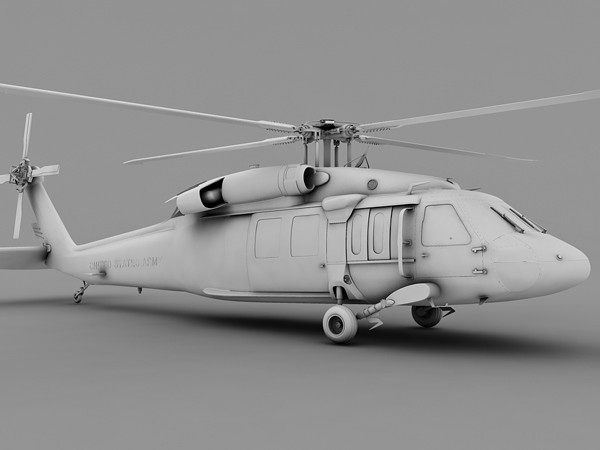 3ds max uh60 blackhawk helicopter - UH-60 Blackhawk by Eric.Levi