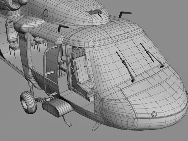 3ds max uh60 blackhawk helicopter - UH-60 Blackhawk by Eric.Levi